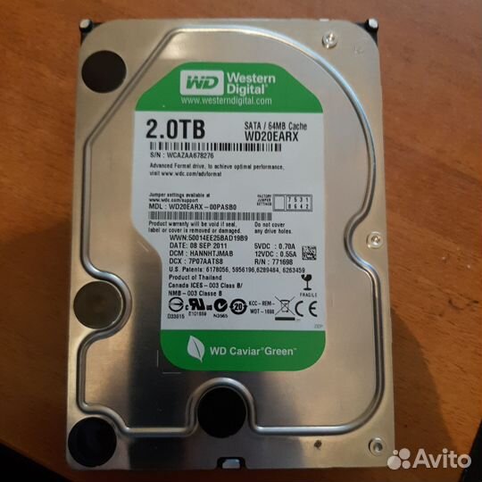 Жесткий диск 2 тб