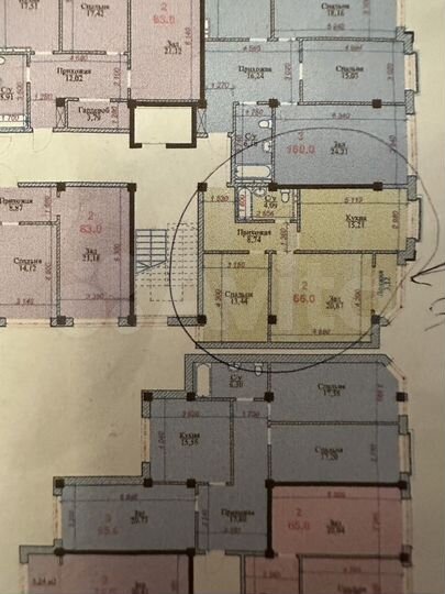 2-к. квартира, 66 м², 3/10 эт.