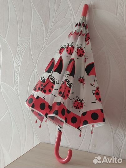 Зонт детский, божьи коровки, 65 см высота