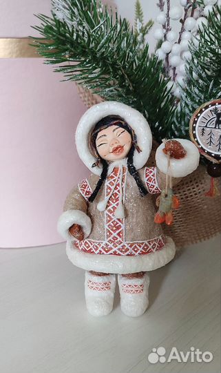 Ватные елочные игрушки