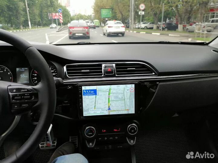 Магнитола android на kia rio 4 2017-19г