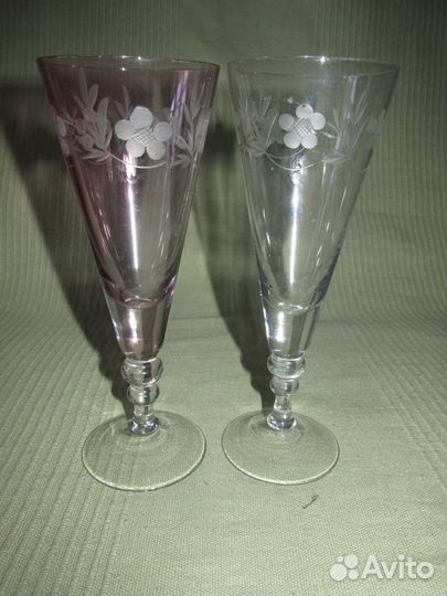 Фужеры Свадебные завод им. 1 кдо автор Горошкин