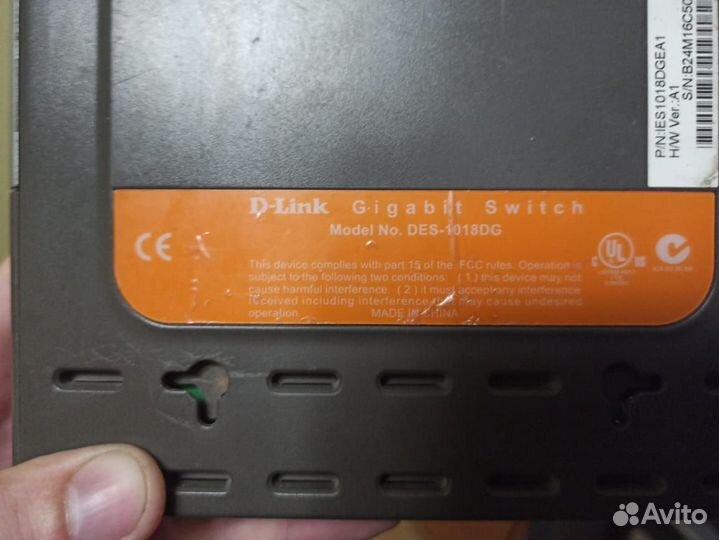 Коммутатор dlink des1018dg
