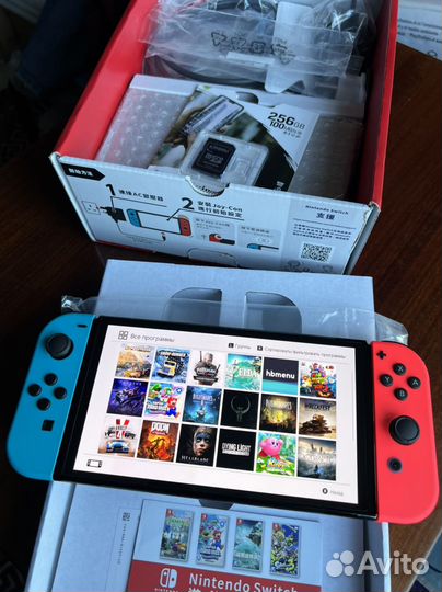 Nintendo switch oled прошитая 256Gb 4ifir Новая