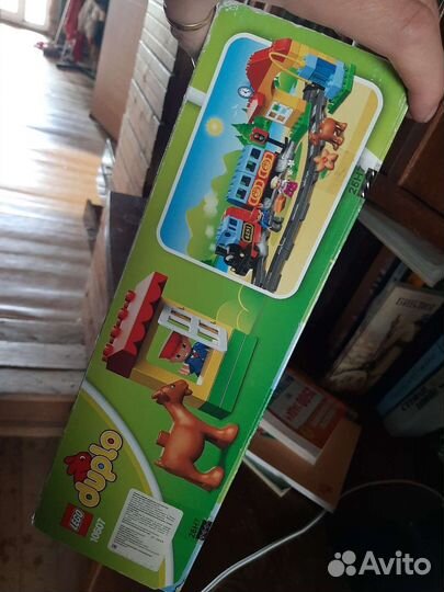 Коробка от конструктора Lego duplo первый поезд