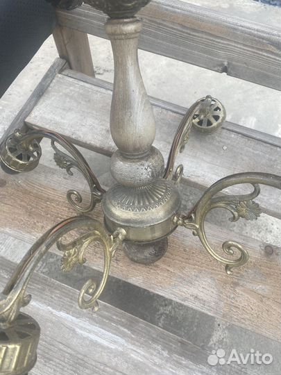 Люстра латунь