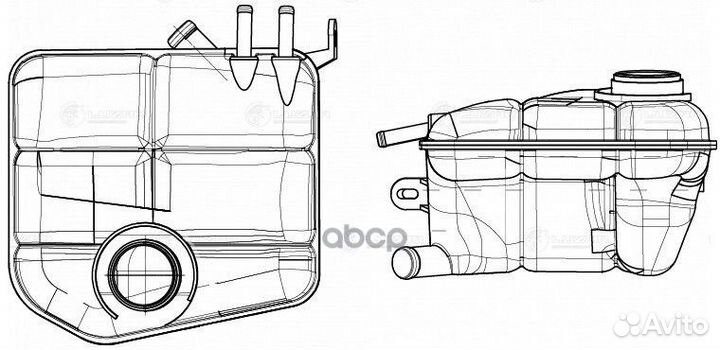 Бачок расширительный охлаждающей жидкости для а/м