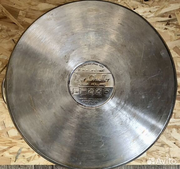 Кастрюля 9 л Der Gheller нержавейка с толстым дном