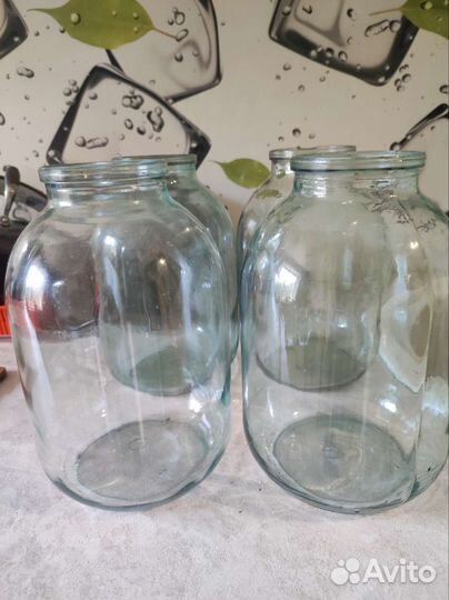Банки стеклянные 3-х, 1 и 0.5 литр