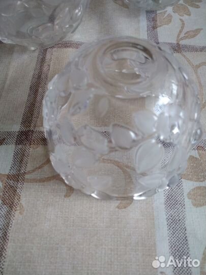 Ваза - конфетница, набор из трех