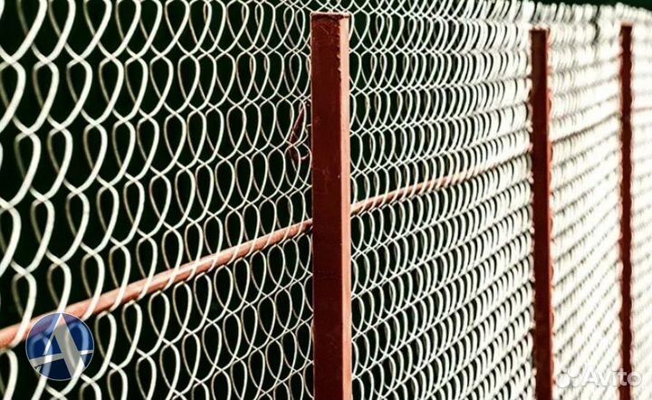 Сетка рабица оцинкованная 50х50 высота 1.5 м