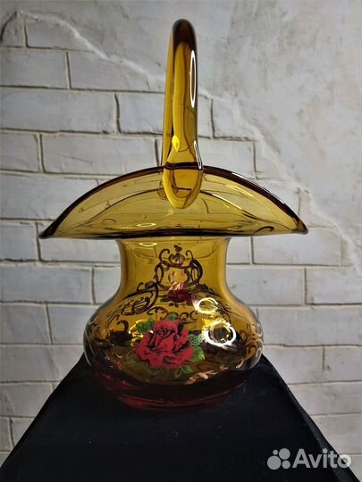 Ваза цветное стекло