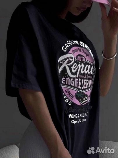 Футболка синий-единий