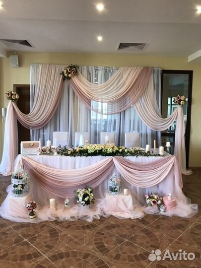 Оформление, декор, украшение свадьбы, мероприятий