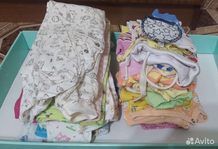 Детские вещи для новорожденных 56-62 размеры