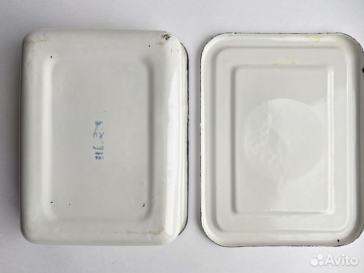 Поддон форма лоток металл эмалированный СССР