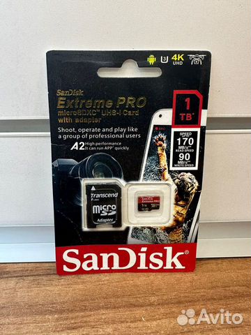 Карта памяти 1Tb Sandisk Extreme Pro с адаптером объявление продам