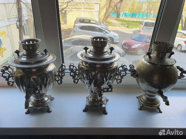 Запчасти, самовары, поднос для самовара б/у