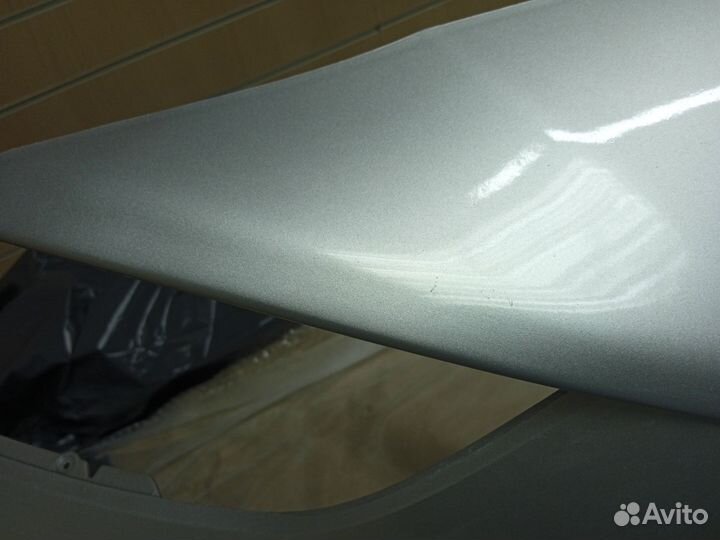 Бампер передний Hyundai solaris 2017- Серебристый