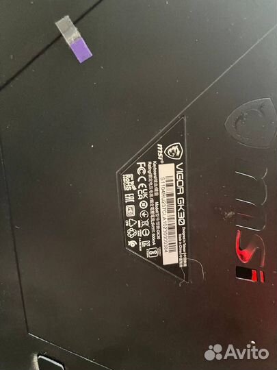 Клавиатура проводная MSI Vigor GK30