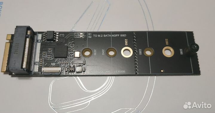 Переходник для SSD M2 диска (с M2 SATA на M2 NVMe)