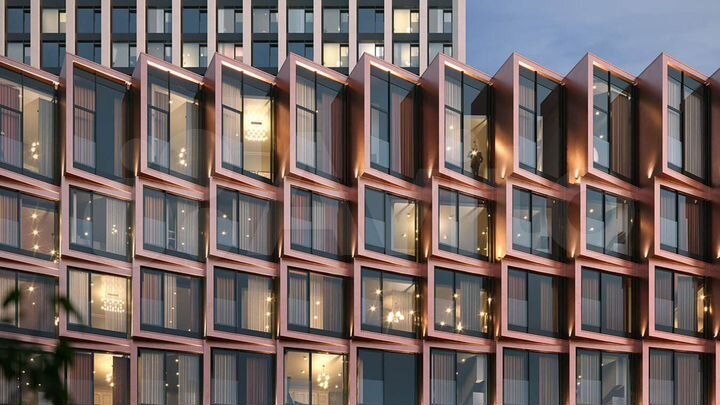 2-к. квартира, 66,5 м², 23/55 эт.