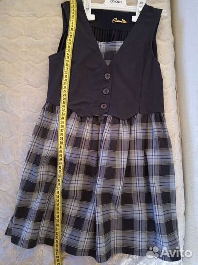 Школьная форма синяя клетка