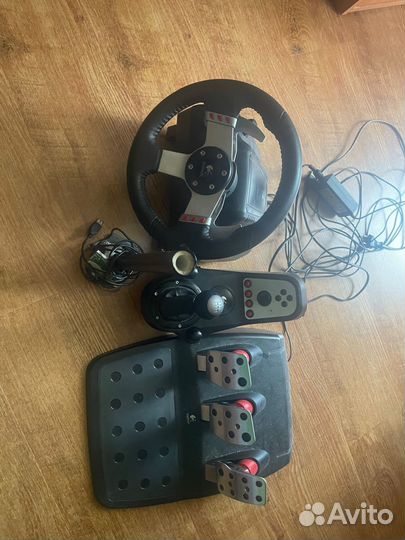 Игровой руль logitech g27 + ручник