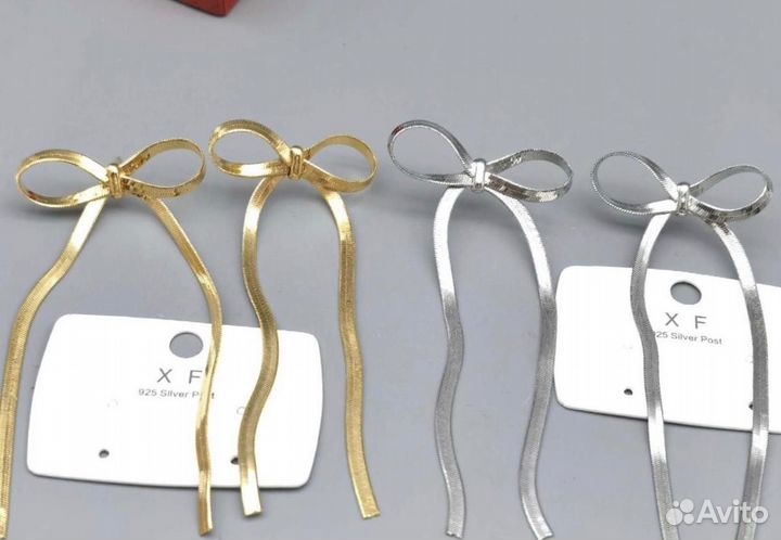 Серьги Бант