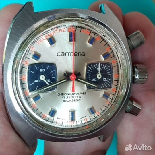 Часы Carmena Chronograph Incabloc Waterproof Swiss