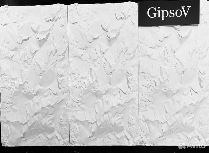 Гипсовая панель 3D Ламелия