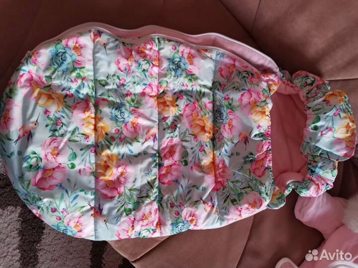 Конверт на выписку для девочки осень зима