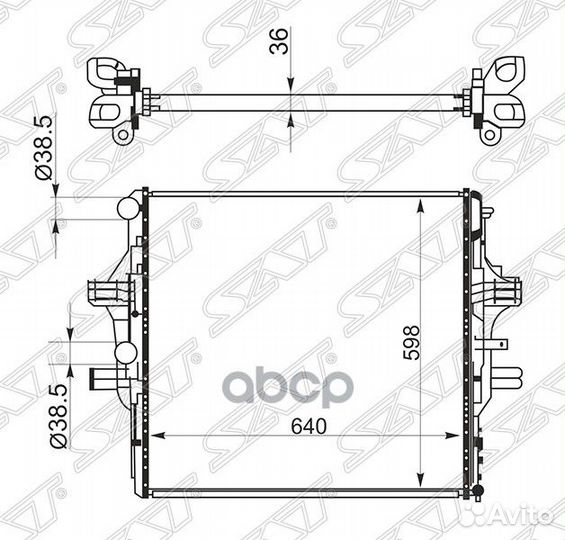 Радиатор iveco daily 11- IV0004 Sat
