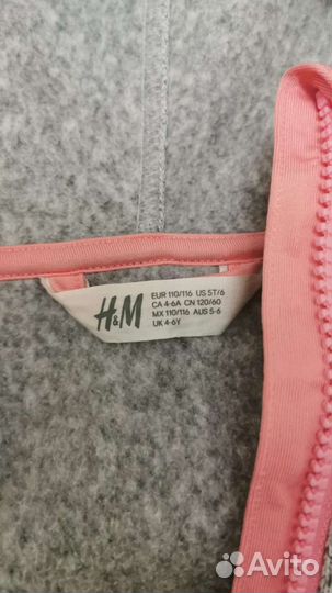 Кофта флисовая H&m 110-116