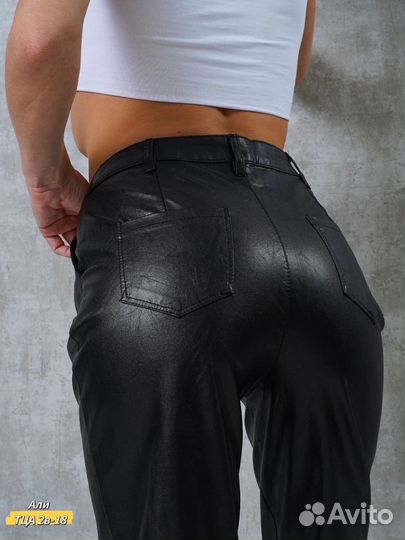 Брюки кожаные