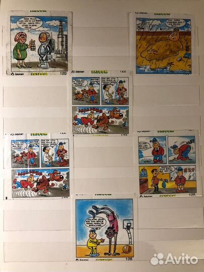 Вкладыши от жвачек по 30р