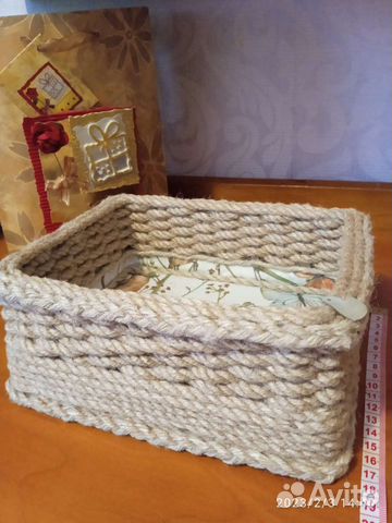 Органайзер, из джута. Ручная работа