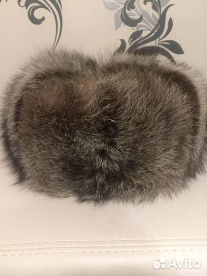 Шапка-ушанка из чернобурки