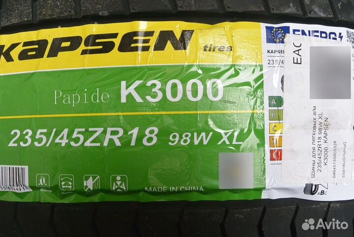 Kapsen Papide K3000 235/45 R18 98W