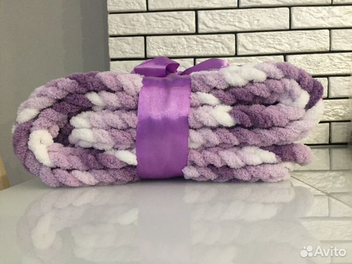 Плед детский из плюшевой пряжи Alize puffy