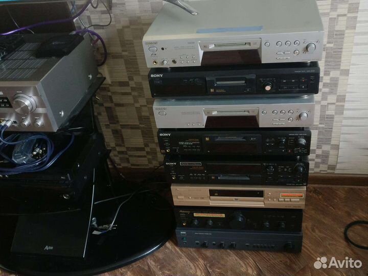 Hi FI компоненты,MD,CD sony,pioneer, B&W asw 300