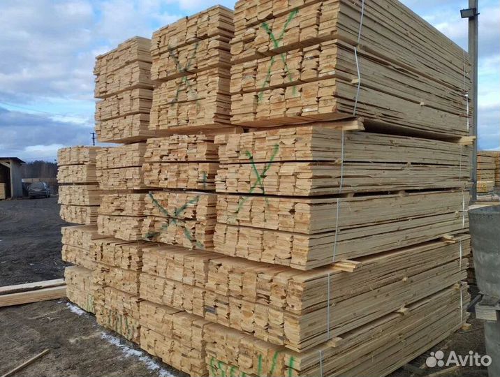 Доска обрезная естественной влажности