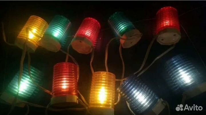 Елочная гирлянда фонарики СССР