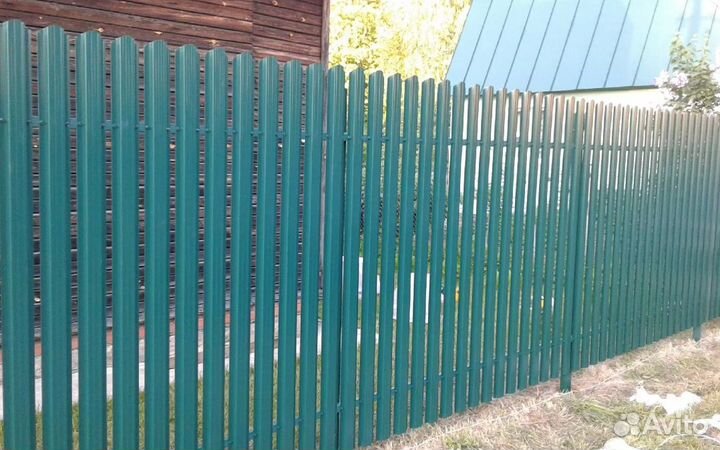 Забор металлический цена за метр быстро