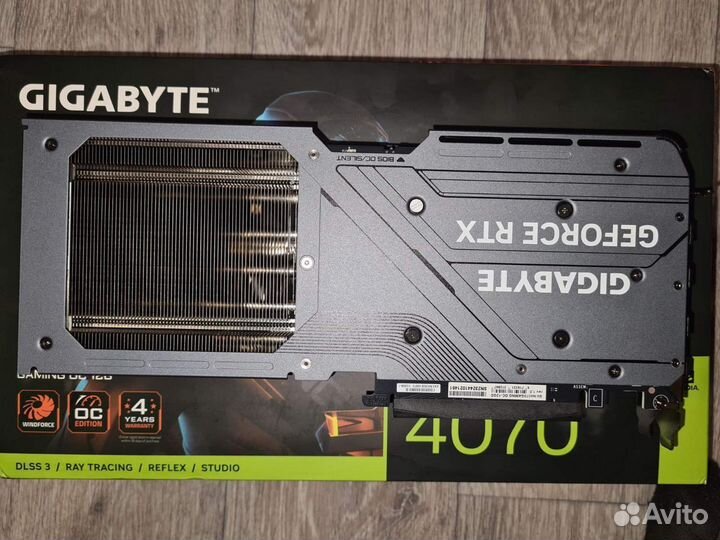 Видеокарта Gigabyte RTX 4070 Gaming OC 12Gb