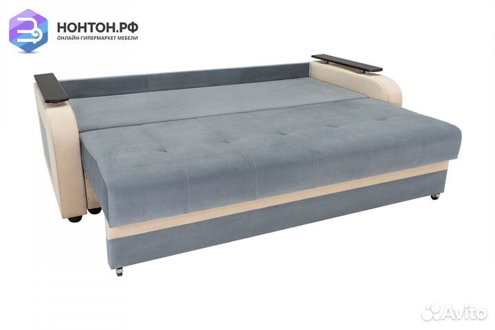 Диван еврокнижка Севилья серый