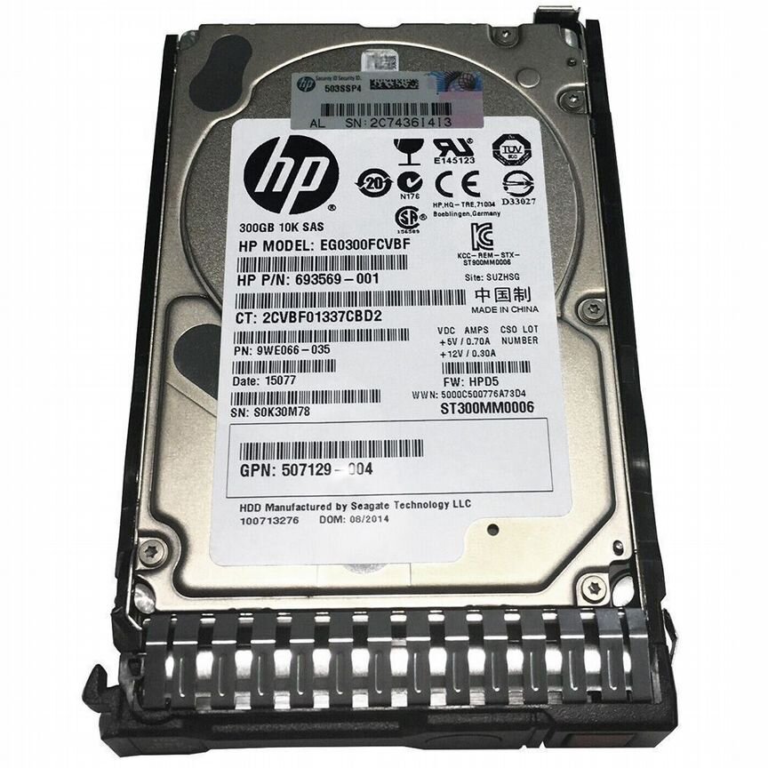 [713927-001] Жесткий Диск Hp Eg0300fcvbf 300gb Sas 2,5" Hdd 713927-001