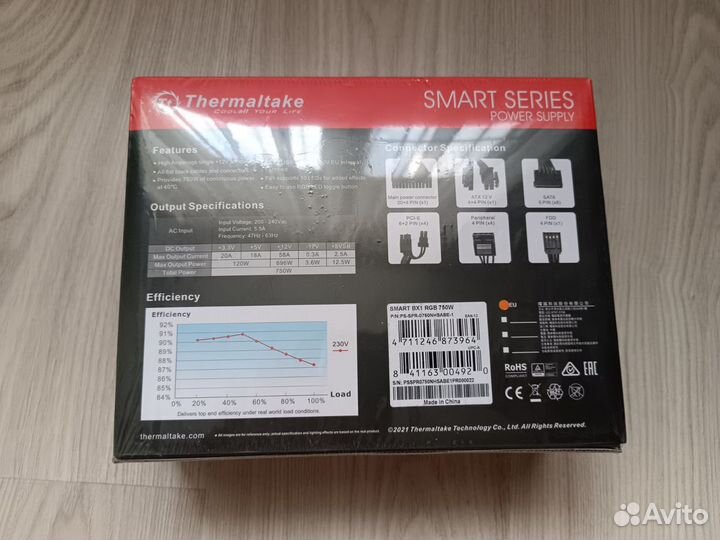 Блок питания thermaltake SMART bx1 750w