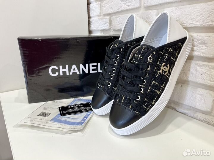 Кеды Chanel размеры 35(23см ), 38(24см )