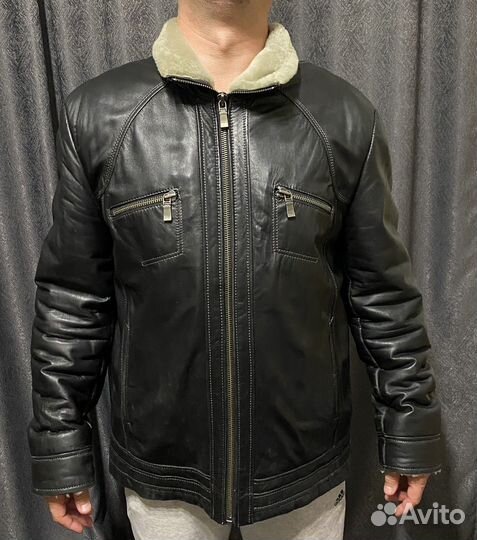 Кожаная куртка мужская